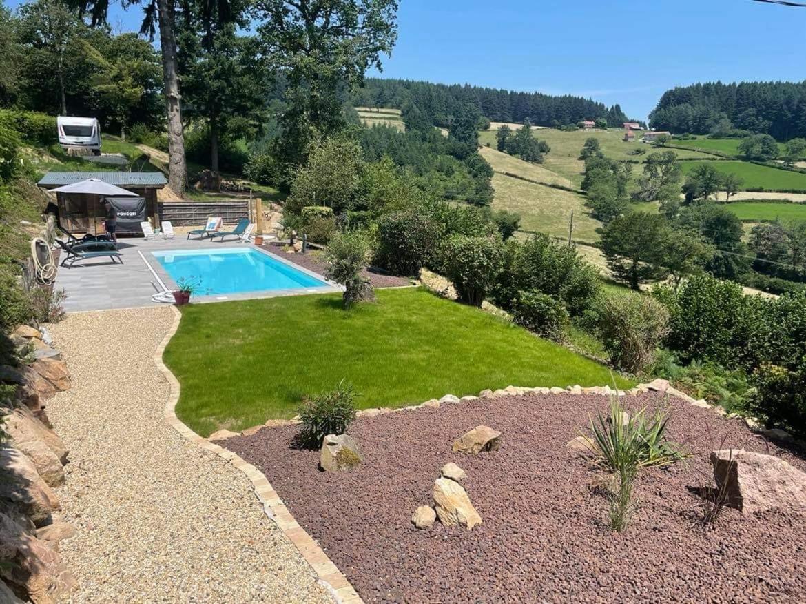 Appartement La Mazille , Cossy Vakantiestudio Met Zwembad In Zuid-Bourgogne à Anglure-sous-Dun Extérieur photo